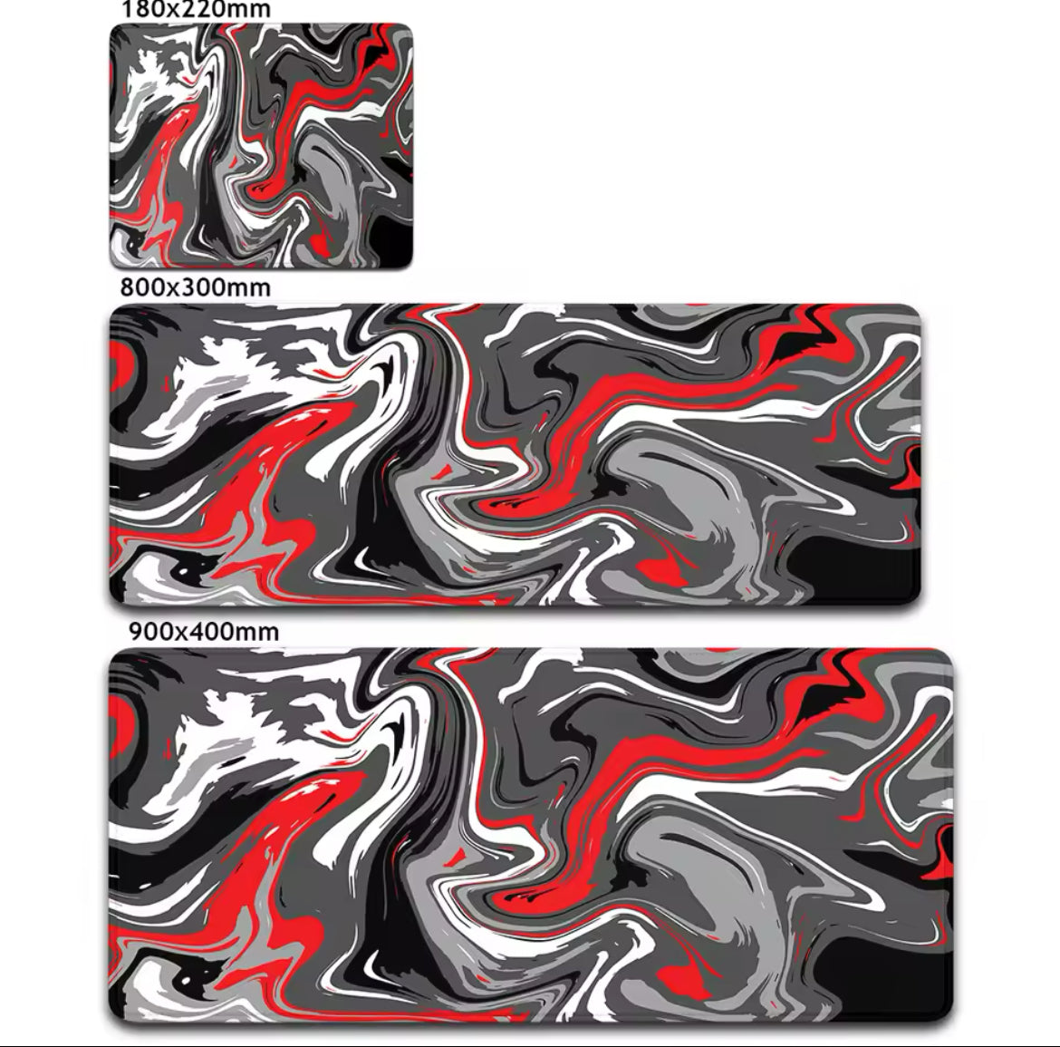 FUNKY RED FIRE GAMING MOUSEPAD